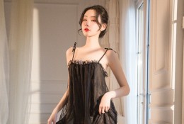 Aesthetic Lace Plus Size Chemise - Elegant All-Season Loungewear Set